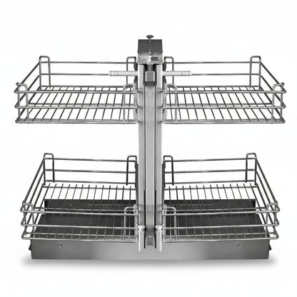 Blind Corner Magic Corner Caddy Pull-Out Pull-Slide-Pull Cabinet Hardware - amerfithardware