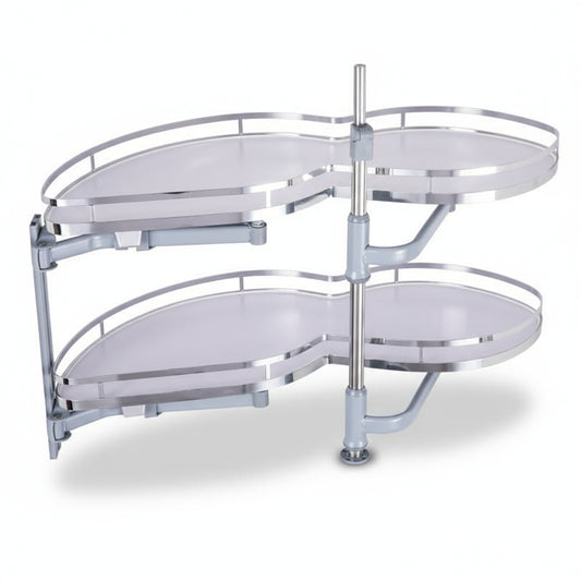 Silverline MC9668 | Swing Out Magic Corners Two-Tier Solid Bottom Blind Corner Optimizer