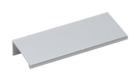Silverline P1001 Aluminum Mount Finger Edge Tab Pull Handle in Anodized Aluminum Finish Various Sizes