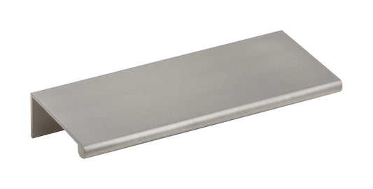 Silverline P1001 Aluminum Mount Finger Edge Tab Pull Handle in Brushed Satin Nickel Finish Various Sizes