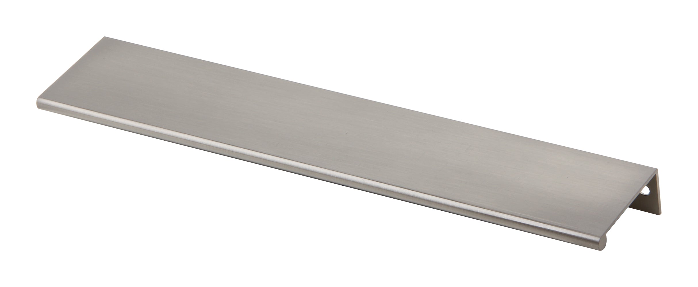Silverline P1001 Aluminum Mount Finger Edge Tab Pull Handle in Brushed Satin Nickel Finish Various Sizes