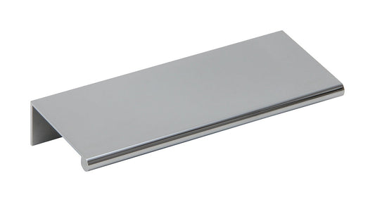 Silverline P1001 Aluminum Mount Finger Edge Tab Pull Handle in Polished Chrome Finish Various Sizes