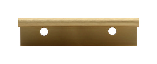Silverline P1001 Aluminum Mount Finger Edge Tab Pull Handle in Satin Brass Finish Various Sizes