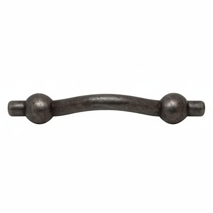 Silverline P2001 Pewter Garden Handle Barbell Rustic CC: 4-1/4 inch Cabinet Hardware - amerfithardware