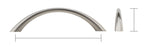 Load image into Gallery viewer, Silverline P2021 P2022 Contemporary Streamline Curved Arch Cabinet Pull Various Sizes and Finishes
