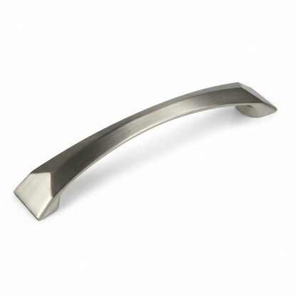 Silverline P2028 | Centers 5-1/16 in. Contemporary Arch Beveled Cabinet Pull | Various Finishes