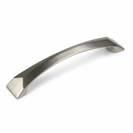 Silverline P2028 | Centers 5-1/16 in. Contemporary Arch Beveled Cabinet Pull | Various Finishes