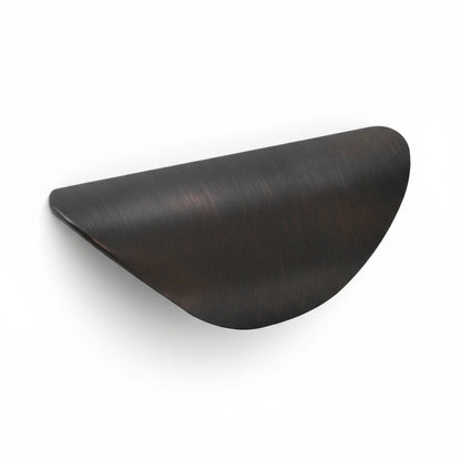 Silverline P2034 | Centers 1-1/4 in. Half Shell Finger Pull in Oil Rubbed Bronze