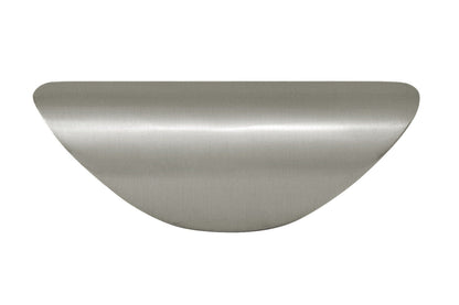 Silverline P2034 - 3-7/20 inch (85mm) Zinc Alloy Half Shell Bin Cup Finger Pull Cabinet Pull Handle CC: 1-1/4 inch (32mm) Various Finishes