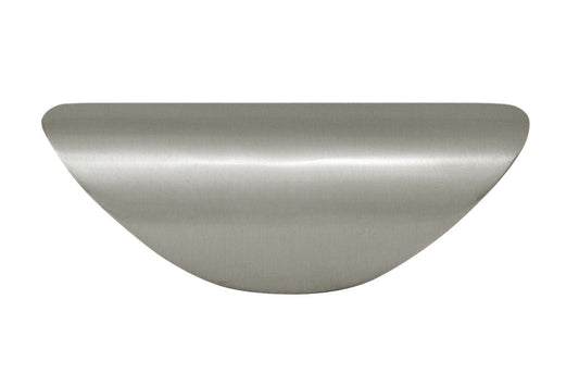 Silverline P2034 - 3-7/20 inch (85mm) Zinc Alloy Half Shell Bin Cup Finger Pull Cabinet Pull Handle CC: 1-1/4 inch (32mm) Various Finishes
