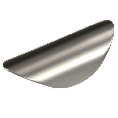 Silverline P2034 - 3-7/20 inch (85mm) Zinc Alloy Half Shell Bin Cup Finger Pull Cabinet Pull Handle CC: 1-1/4 inch (32mm) Various Finishes