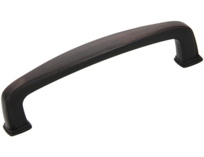 Silverline P2046 - 4-1/4 inch (108mm) Zinc Alloy Curved Contemporary Modern Pull Handle CC: 3-3/4 inch (96mm) Various Finishes