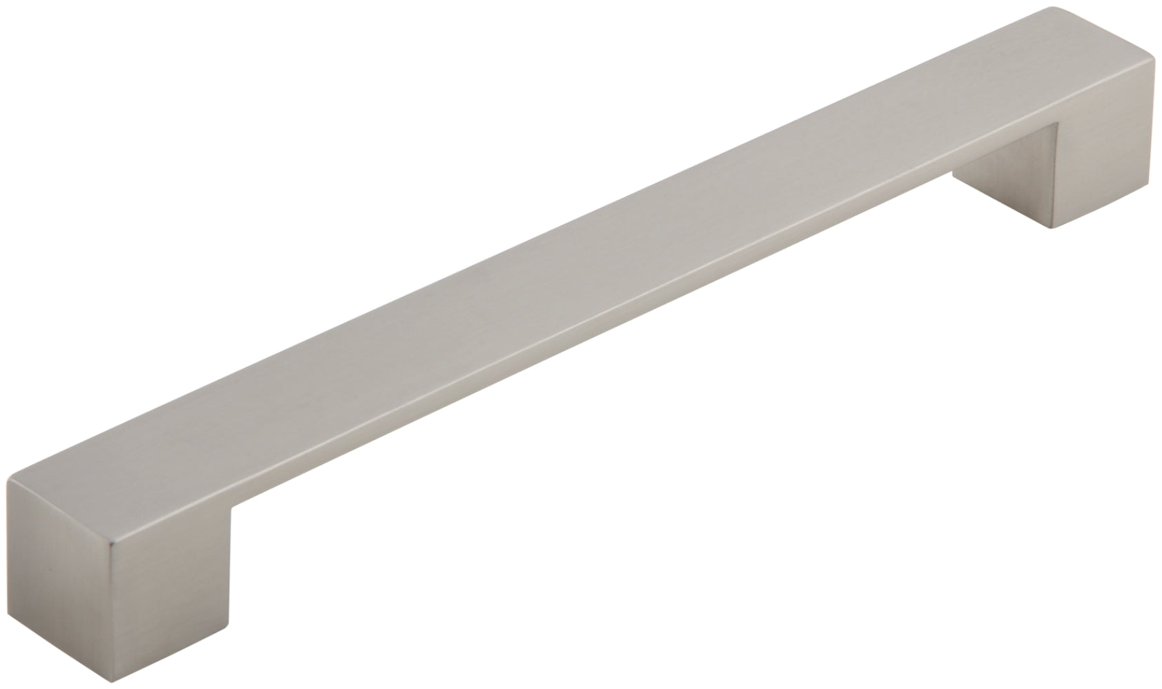 Silverline P2053 - Zinc Alloy Square Contemporary Modern Bar Pull Handle in Brushed Satin Nickel Finish Various Sizes