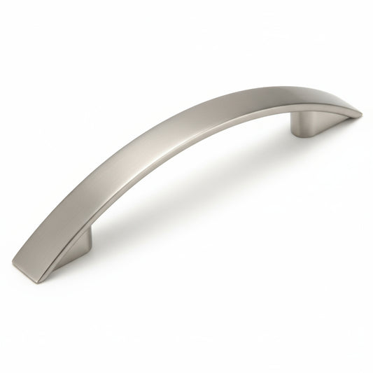 Silverline P2063 | Centers 3-3/4 in. Sleek Contemporary Arch Pull in Satin Nickel