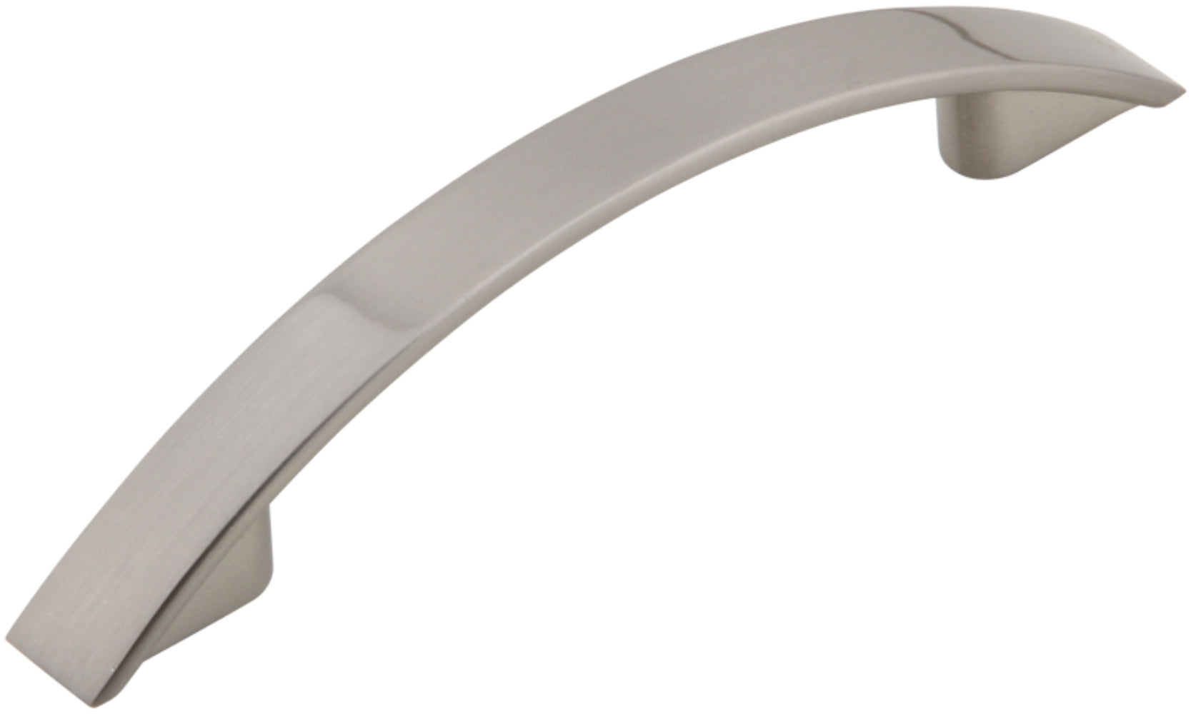 Silverline P2063 - 5 inch (128mm) Zinc Alloy Arched Curved Contemporary Cabinet Pull Handle in Brushed Satin Nickel Finish CC: 3-3/4 inch (96mm)