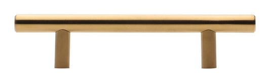 Silverline P5000s - Solid Steel and Hollow Stainless Steel T Bar Pull Cabinet Appliance Handle Various Sizes in Satin Brass Finish