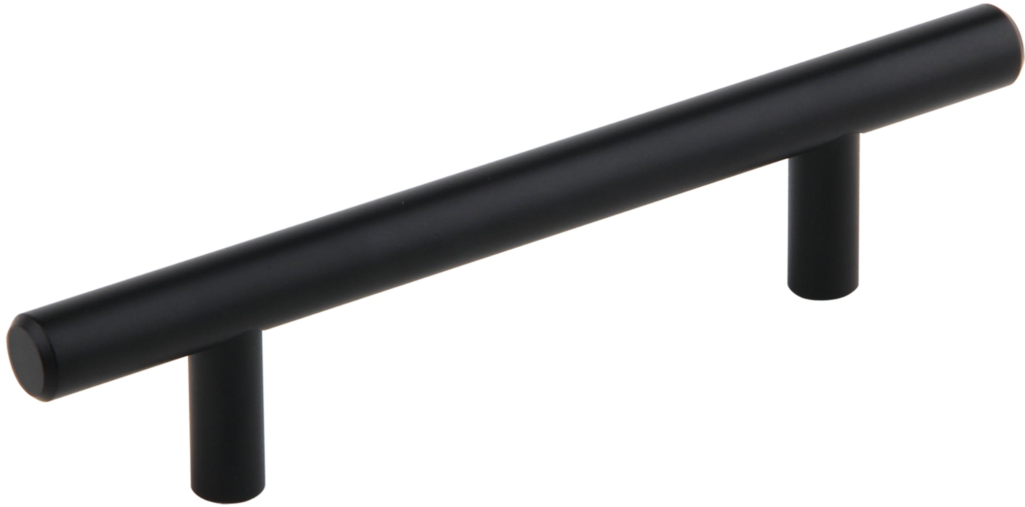 Silverline P5000s - Solid Steel and Hollow Stainless Steel T Bar Pull Cabinet Appliance Handle Various Sizes in Matte Black Finish