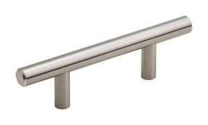 Silverline P5000s - 5 inch to 30 inch Solid Steel T Bar Pull Cabinet Appliance Handle Various Sizes in Brushed Satin Nickel Finish