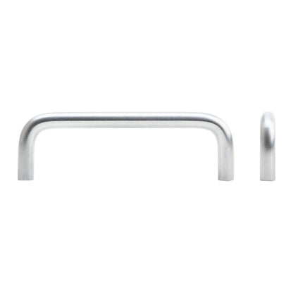 wire pull in brushed chrome