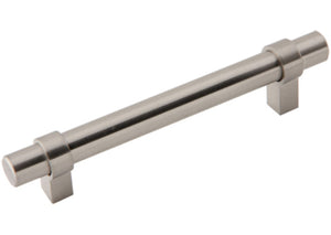 Silverline P5319 - 14 inch (358mm) Solid T Bar Pull Handle Long Cabinet Pull Appliance Handle in Brushed Satin Nickel Finish CC: 12-3/5 inch (320mm)