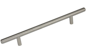 Silverline P6000s - 9 inch to 25 inch Solid and Hollow Stainless Steel 304 Extra Long T Bar Pull Cabinet Appliance Handle Various Sizes in Brushed Satin Nickel Finish