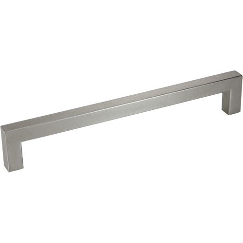 Silverline P6010 - Hollow Stainless Steel Contemporary Square Pull Cabinet Pull Handle in Brushed Satin Nickel Finish Various Sizes