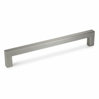 Silverline P6010 | 3/8 in. x 3/8 in. Stainless Steel Contemporary Square Pull in Satin Nickel | Various Sizes