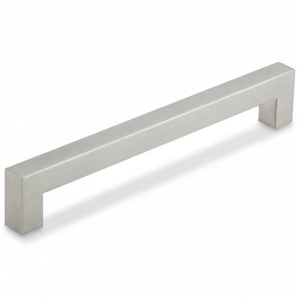 Silverline P6014 | 9/16 in. x 9/16 in. Stainless Steel Square Bar Pull in Satin Nickel | Various Sizes