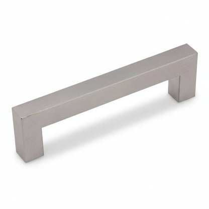 Silverline P6015 | 9/16 in. x 9/16 in. Centers 5-1/16 in. Stainless Steel Square Bar Pull in Satin Nickel