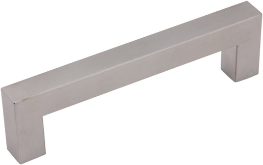 Silverline P6015 - 5-3/5 inch (143mm) Hollow Stainless Steel Square Bar Pull Appliance Handle in Brushed Satin Nickel Finish CC: 5 inch (128mm)