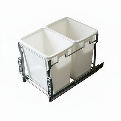 Pull Out Trash Cans - Kitchen Cabinet Organizer Pullout In-Cabinet 20 Liters Bins - amerfithardware