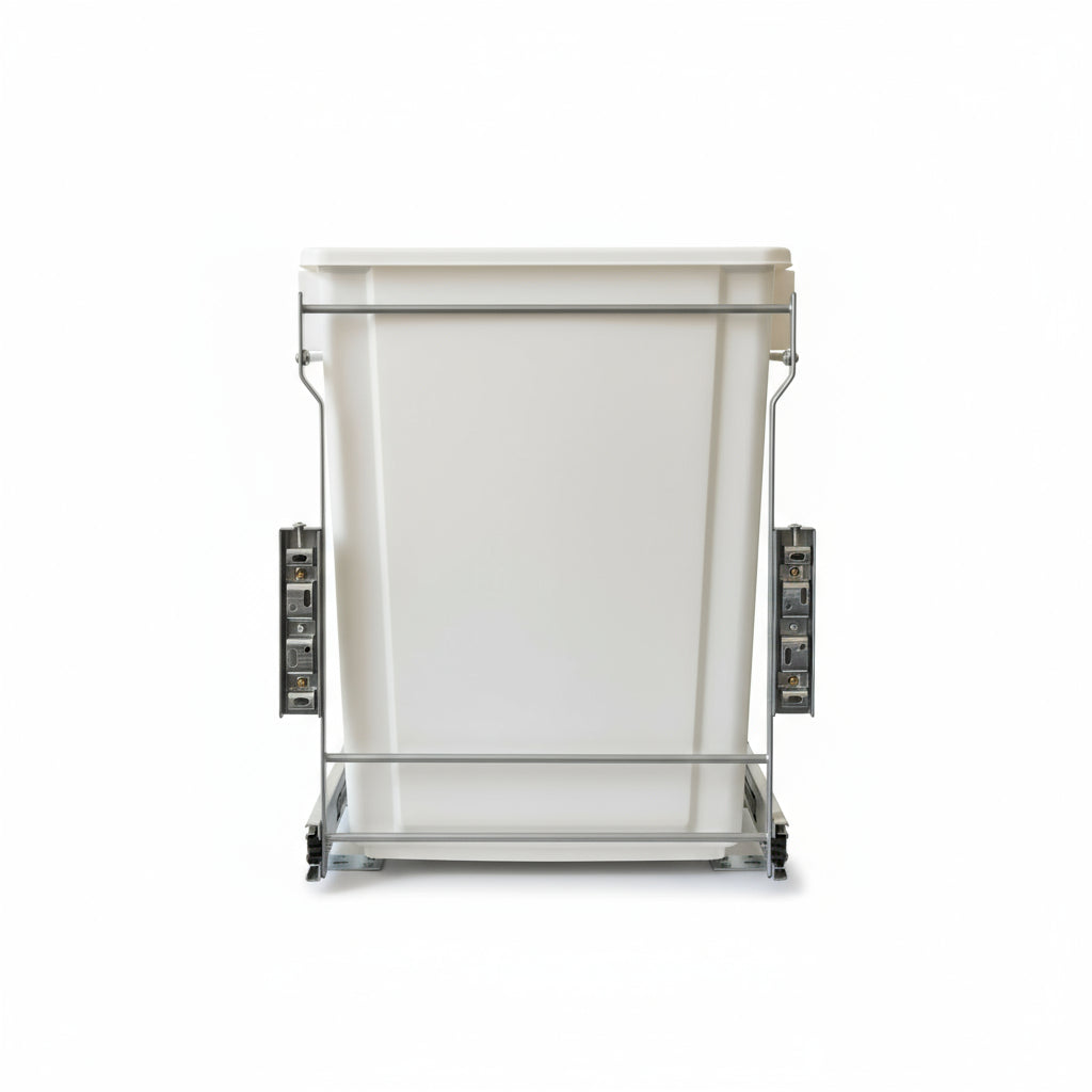 Pull Out Trash Cans - Kitchen Cabinet Organizer Pullout In-Cabinet 20 Qt Bins - amerfithardware