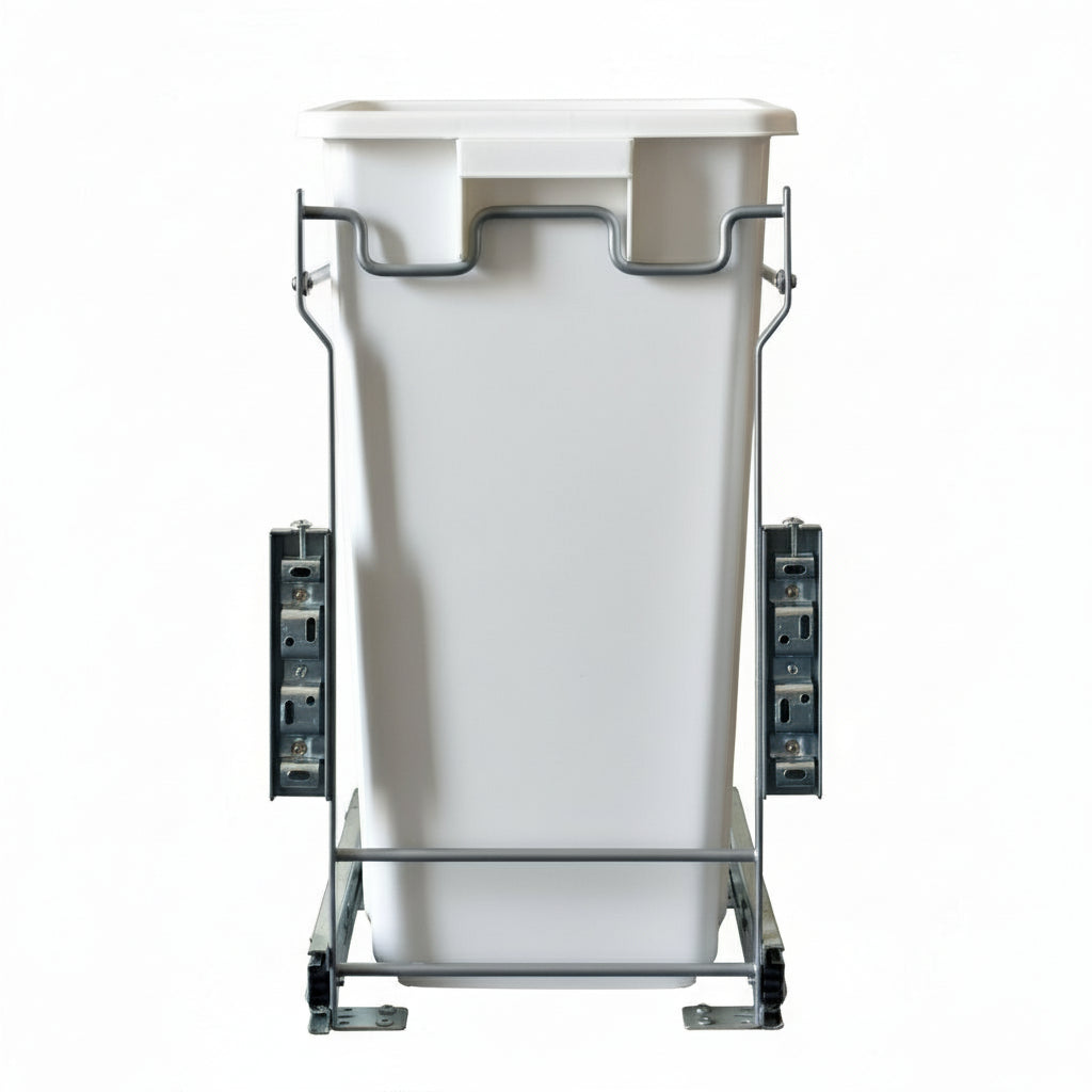 Pull Out Trash Cans - Kitchen Cabinet Organizer Pullout In-Cabinet 37 Qt Bins - amerfithardware