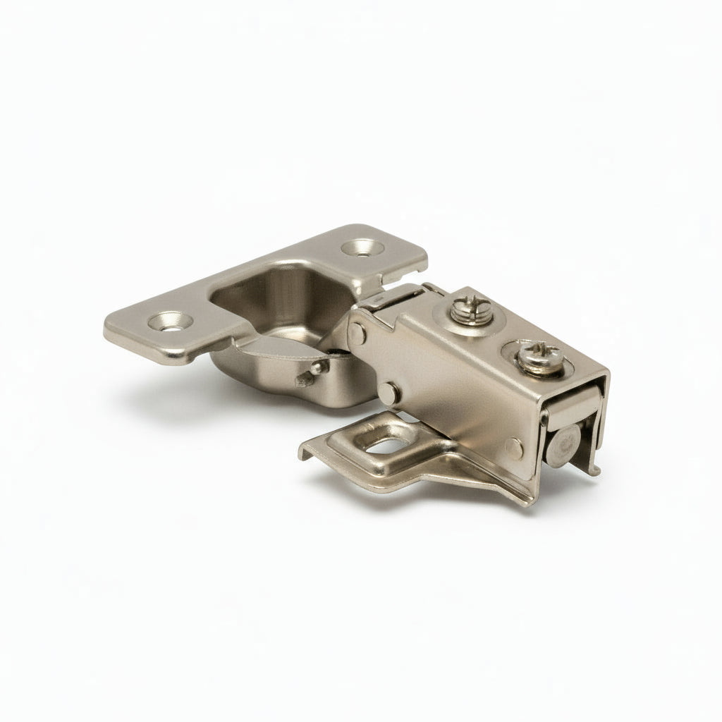 1/2 Half & 3/4 Three Quarters - Cabinet Hinges w Plate Face Frame - Soft Close Piston Compact - amerfithardware